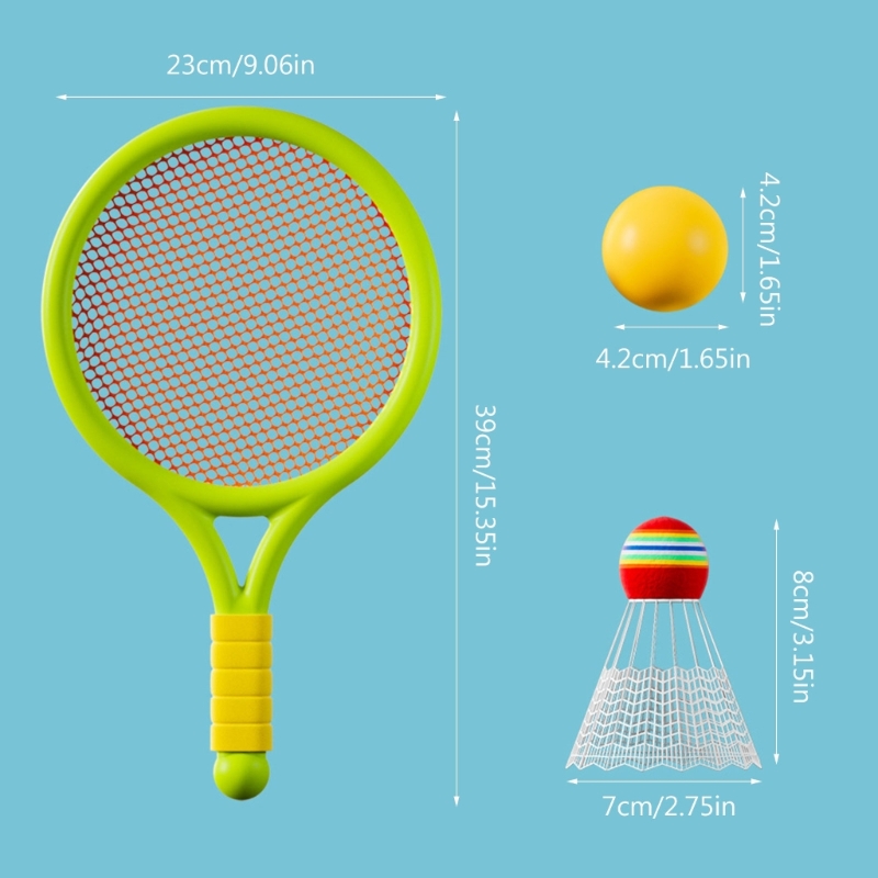 Kinder-Badmintonschläger-Set, leichte Kinder-Tennis-Badminton-Tennisschläger