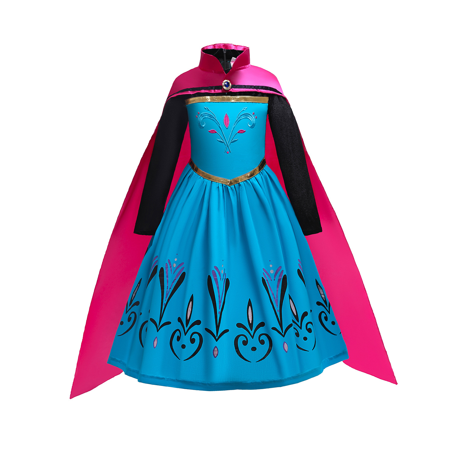 Disney Elsa Anna Prinzessin Kleider Mädchen Mesh Pailletten Kleid Kinder Cosplay Gefrorene Schnee Königin Kostüme Karneval Geburtstag Party Kleider