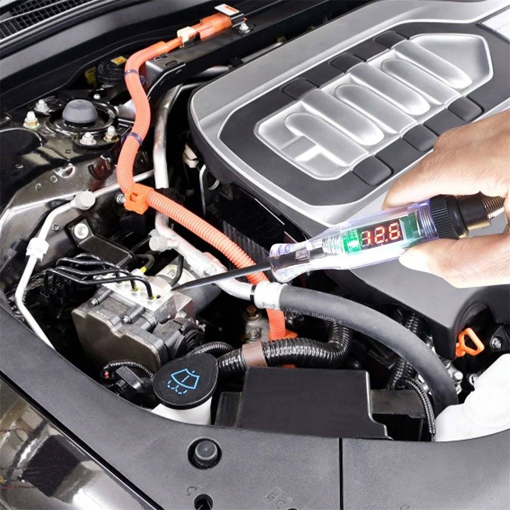 Probador de circuito automático de alta calidad, probador de voltaje de camión, circuito DC 6V 12V 24V, probador de circuito automático, pluma de prueba de sonda de diagnóstico automático