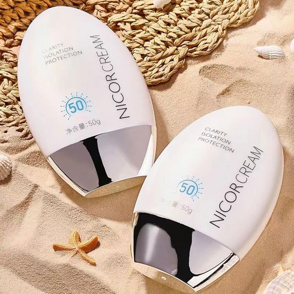 50ml à prova dwaterproof água protetor solar corporal facial creme protetor solar creme protetor da pele anti sol creme de proteção facial spf50 +