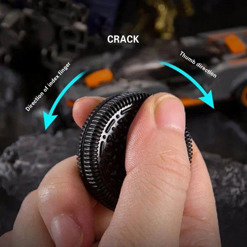บิสกิตแม่เหล็ก EDC ปลายนิ้ว Spinner Fidget เหรียญโลหะของเล่นสําหรับผู้ใหญ่ Anti ความวิตกกังวลความเครียดบรรเทาโลหะผสมเหรียญออทิสติก Sensory ของเล่น