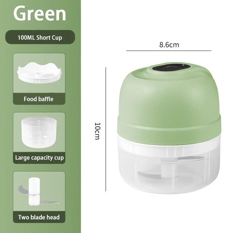 Elektrische Knoblauch Purer 250ML Mini Elektrische Knoblauch Chopper USB Lade Ingwer Gemüse Cutter Lebensmittel Chopper Küche Werkzeuge