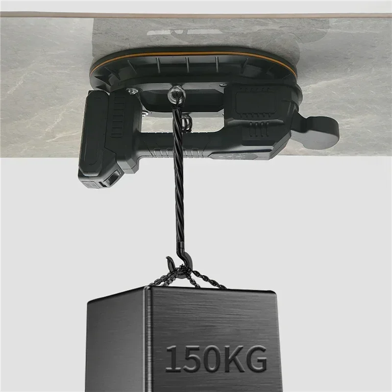 마키타 배터리용 전기 진공 흡입 컵, 조정 가능한 진공 흡입기, 화강암 유리 타일 리프터, 핸들링 도구, 4 단 기어, 150kg