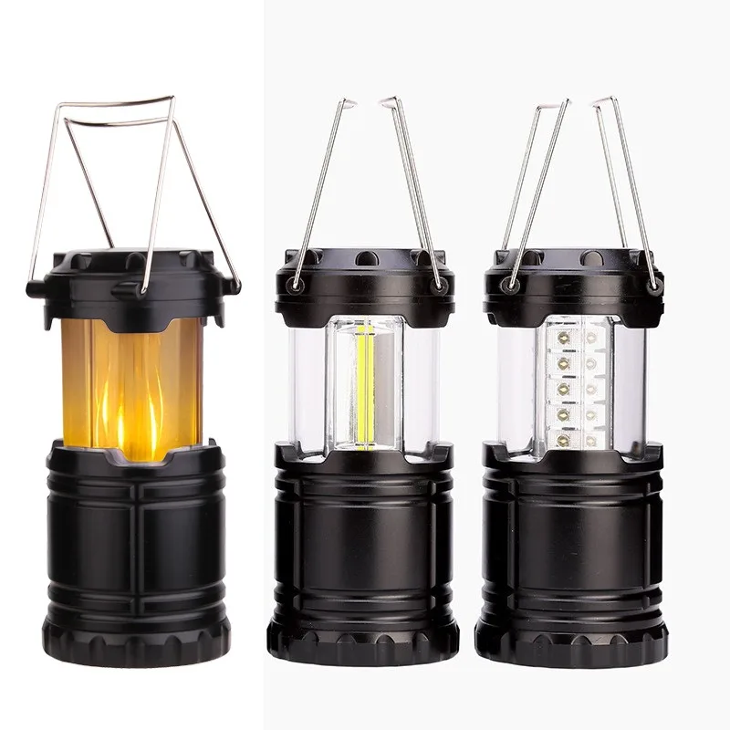 Mini lámpara LED portátil para tienda de campaña, linterna telescópica, lámpara de Camping, luz de emergencia impermeable, camping al aire libre, disponible