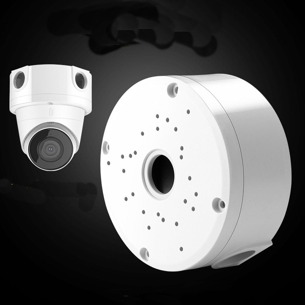Durable White Plastic CCTV Camera Junction Box Waterproof Universal Cable Deep Base Wall Space Stand Surveillance Dome Brackets