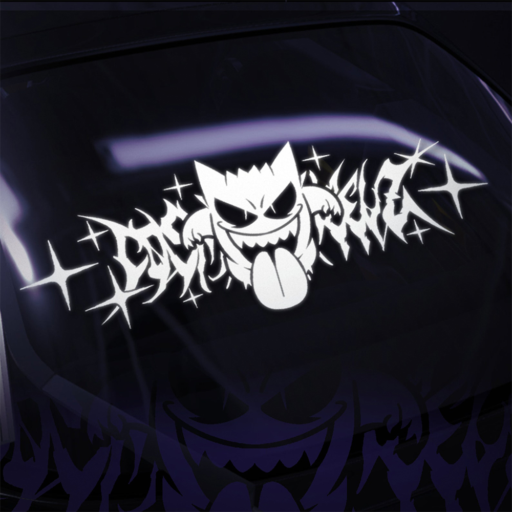 JDM 車のステッカー Cosmicwheelz ドリフトスタンスアニメステッカードリームビルドエスケープファイルガラス装飾ビニールデカール