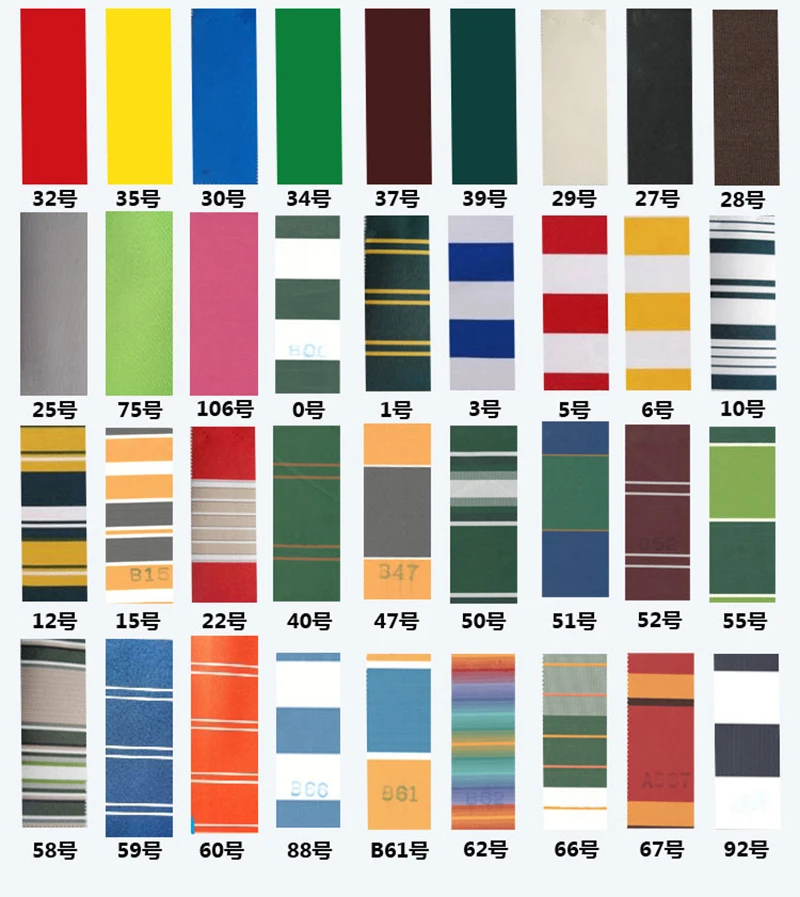 2.5m/3m/3.5m/4m/5m Store Banner Replacement Waterproof Fabric Strips Wavy Valance Sun Shade Canopy Patio Awning
