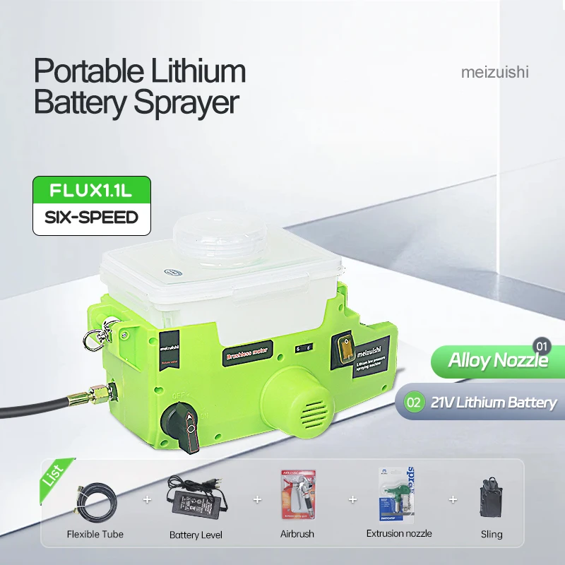 2024 New 21V Lithium Battery Professional High Pressure Paint Airless Sprayer Backpack Handheld Airless Sprayer