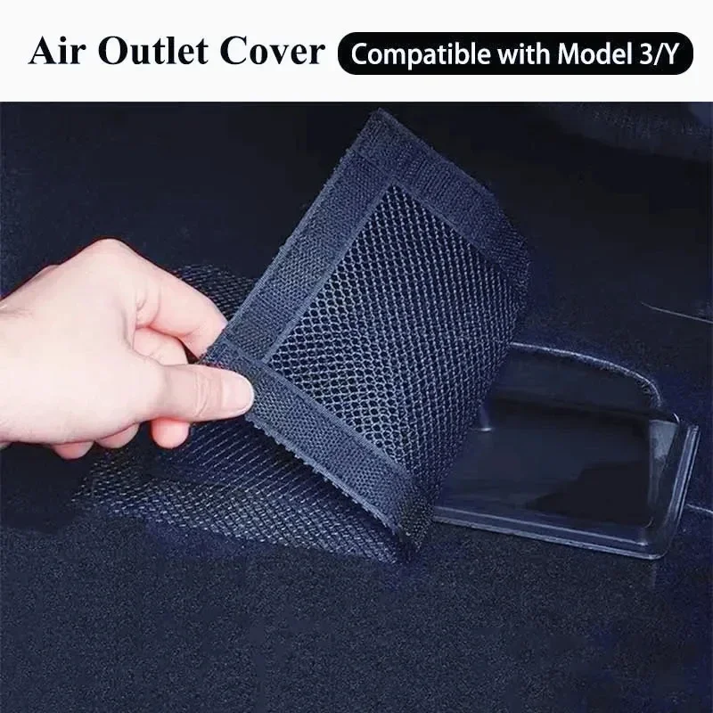 Air Outlet Abdeckung Für Tesla Modell 3Y Juniper Unter Sitz Anti-Blocking Staub Schutz Net Auto Innen Modifikation Zubehör