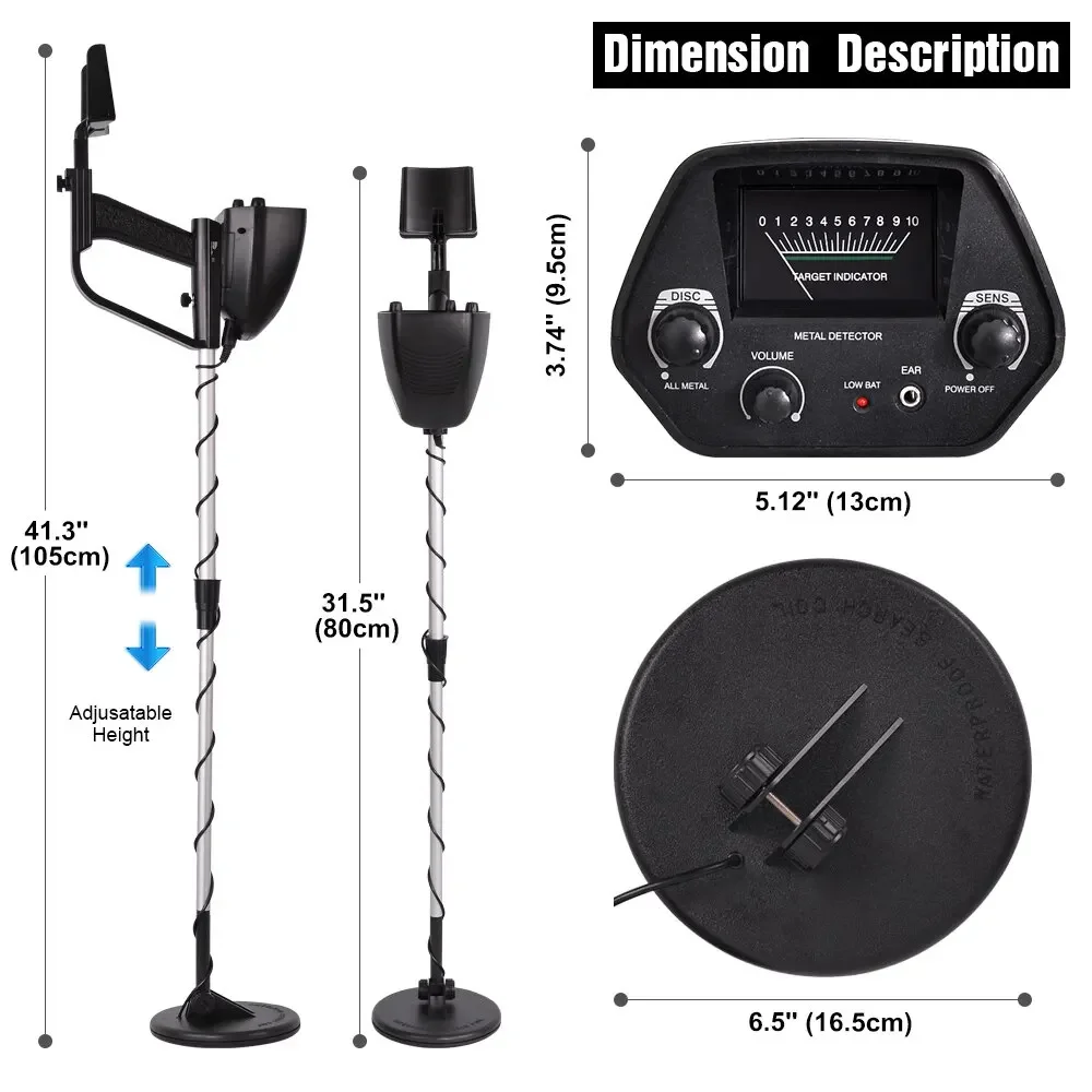 Md4030 Professionele Metaaldetector Pinpointer Draagbare Goudzoeker Machine Schatzoeker Gouddiepte Metaaldetector