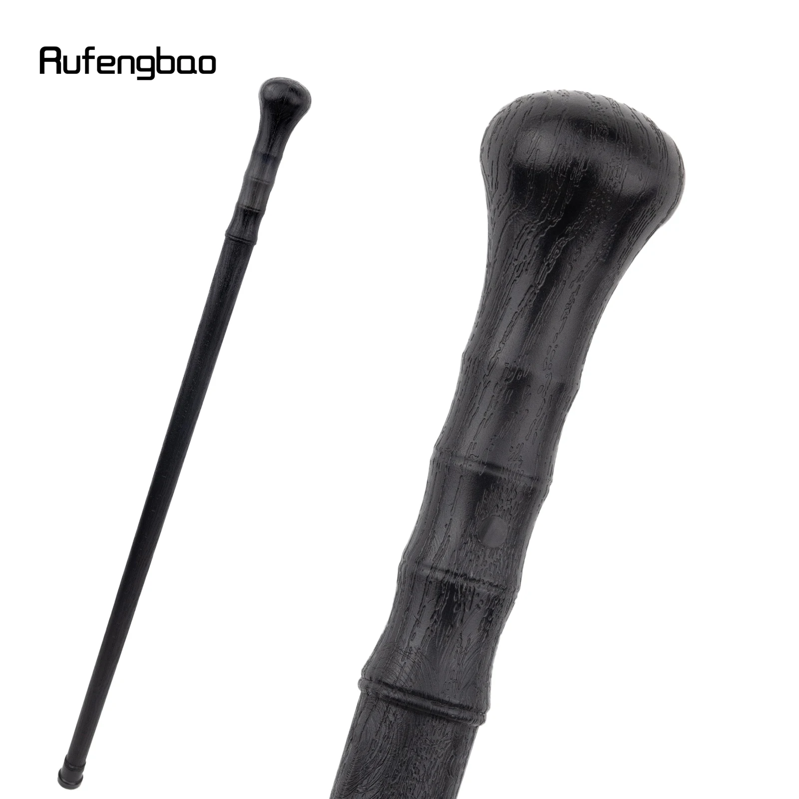 Bastón para caminar de PVC negro, bastón decorativo de plástico ABS a la moda para caballero, bastón elegante para Cosplay, bastón con perilla de 95cm