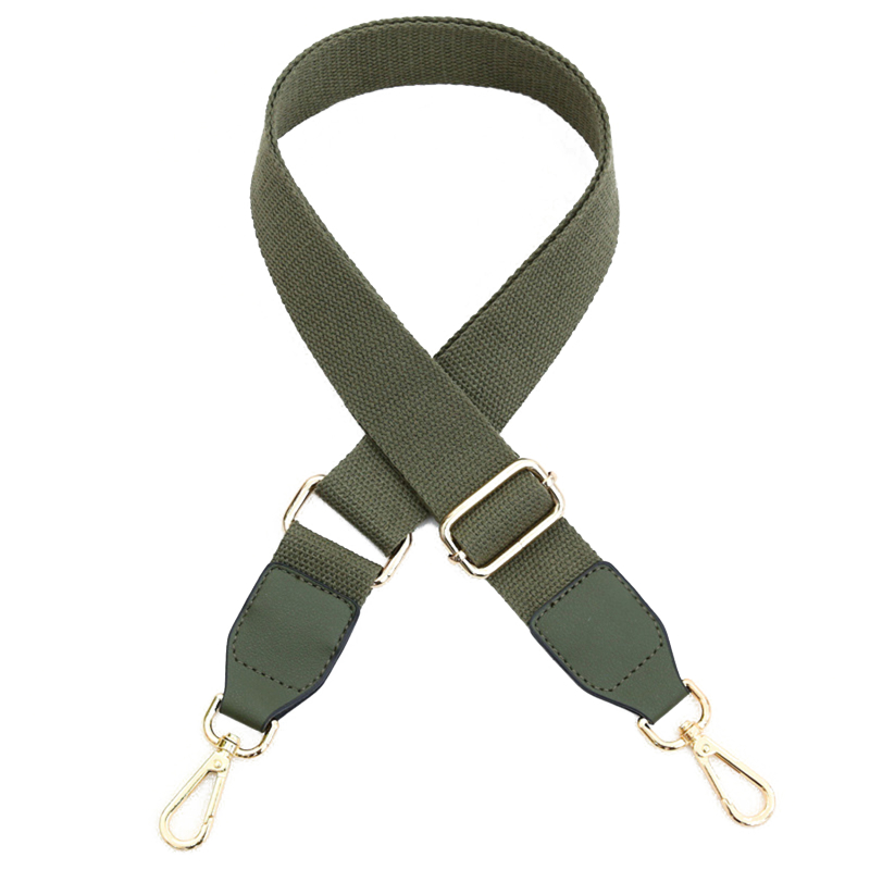 Correas anchas de hombro, correas de algodón de Color sólido, correa de cuero Pu ajustable para bolso de mensajero, suministros de accesorios