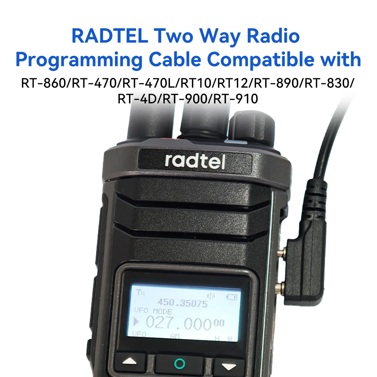Kabel programujący Radtel do Radtel RT-4D RT-900 RT-470x RT-860 RT-4D RT-890 RT-900 RT-920 Walkie Talkie do Baofeng UV-5R K5