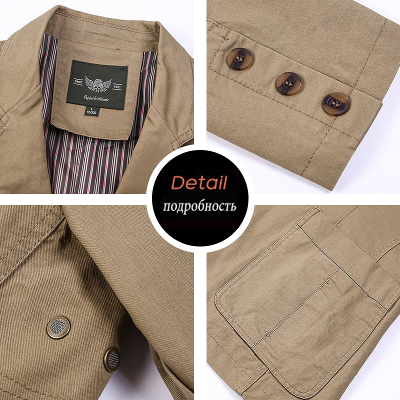 Wiosna i jesień Nowy męski garnitur retro w jednolitym kolorze Biznesowy szeroki luźny trójrzędowy garnitur z wieloma kieszeniami Casual Regular Jacket Coat