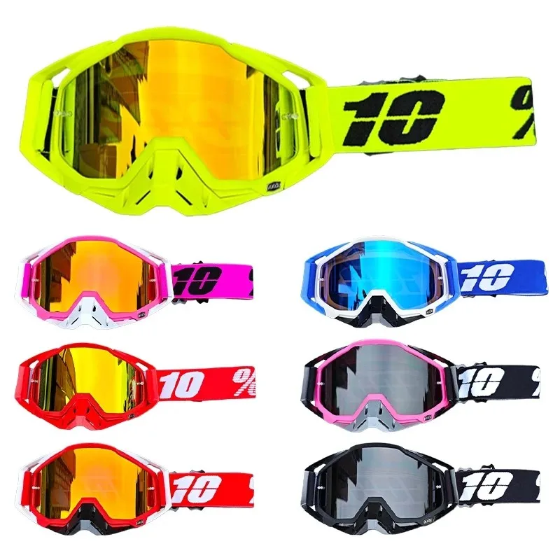 Óculos de motocicleta masculino, óculos de motocross, capacete mx moto dirt bike atv, esqui, esportes ao ar livre, scooter de vidro, máscara de ciclismo, imperdível