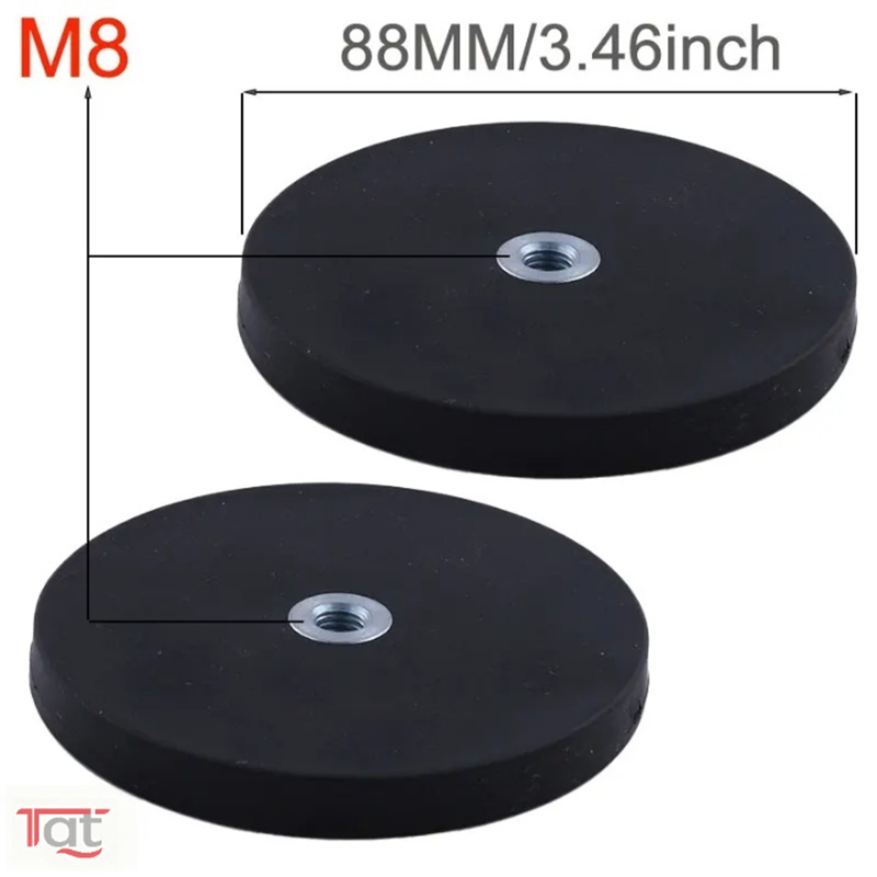 2 Stuks 43 Mm/66 Mm/88 Mm M4/M6/M8 Interne Draad Magnetische Base beugel Klem Led Verlichting Bar Houder Suv Offroad