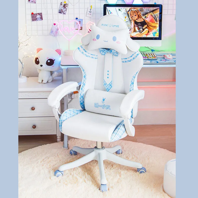 2023ลดกระหน่ำ JK Kursi GAMING น่ารักสีชมพูผู้หญิงญี่ปุ่นโรตารี่อัพเกรดได้สำหรับเด็กผู้หญิงญี่ปุ่นสำนักงานบ้าน