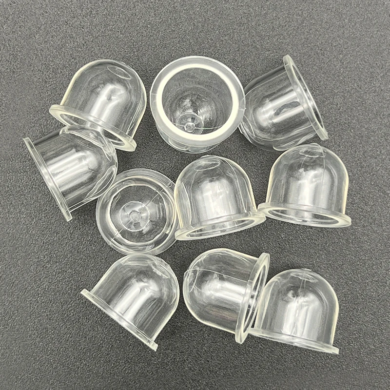 10 Chiếc Trong Suốt Nhiên Liệu Bộ Chế Hòa Khí Mồi Bóng Đèn Dầu Bong Bóng Cho Máy Cưa Bàn Chải Dao Cắt
