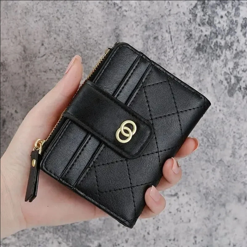 Vrouwen Portefeuilles PU Leer Vrouwelijke Portemonnee Mini Multi-kaarten Houder Munt Korte Portefeuilles Slanke Kleine Portemonnee Rits Carteras Para Mujeres
