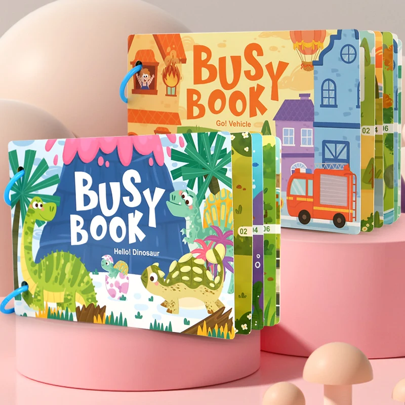 Libro ocupado Montessori para bebé, mi primer libro silencioso, juguete educativo de Aprendizaje Temprano, juguete para niños, juego a juego para bebés