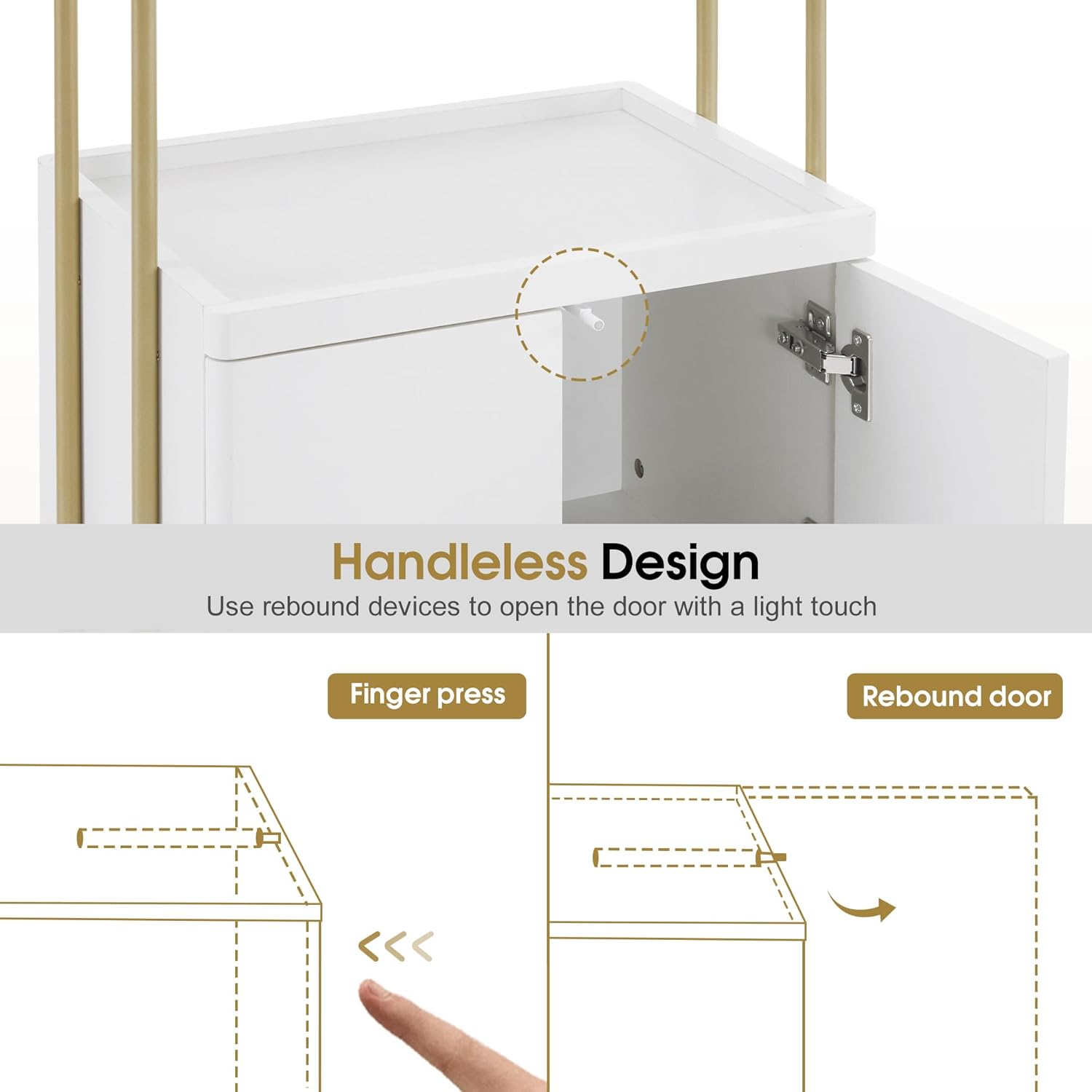 Salon Trolley with Universal Wheels, Storage Rolling Cart with Drawer, Barber Shop Tool Organizer for Hair Stylist