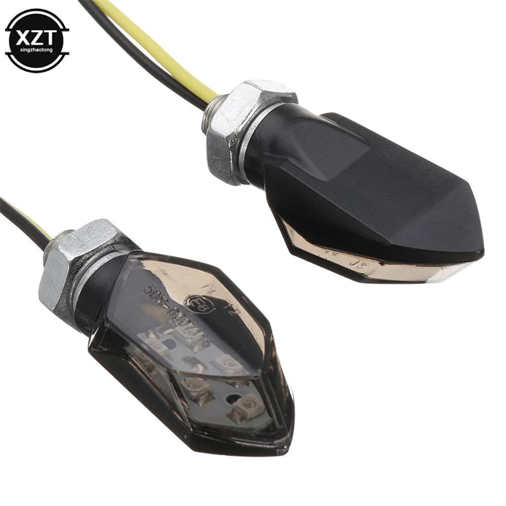 Indicatore di direzione per moto da 4 pezzi Indicatore luminoso per fumo 5 LED Luce di segnalazione per moto per Kawasaki