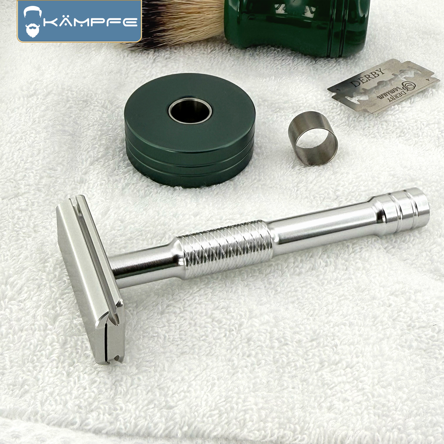 KAMPFE CNC Carving Aluminum Alloy Double sided mild Manual Safety Shaver Men's Gift Haircutting Tool Women's Scratcher