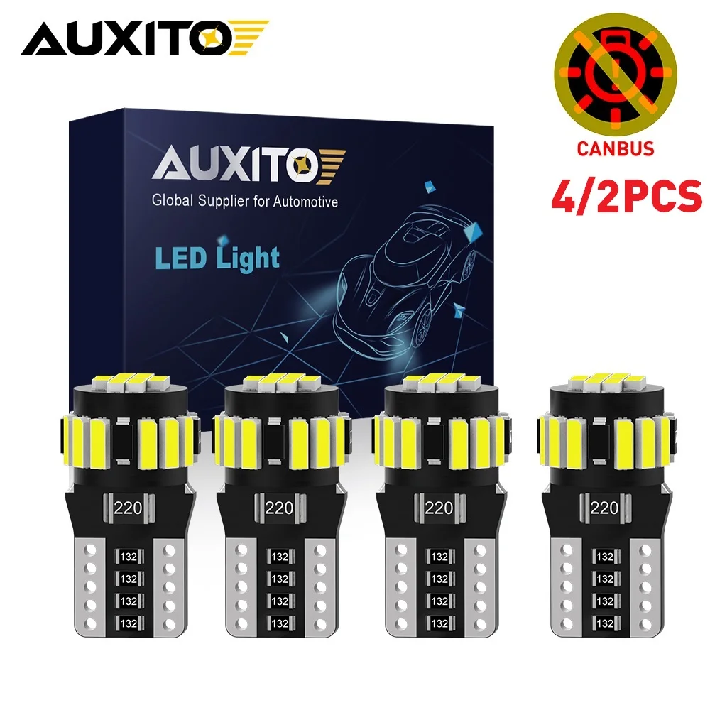 AUXITO 4/2 Uds W5W T10 LED CANBUS sin Error 5W5 194 168 luces de techo de mapa luz de estacionamiento bombilla lateral Interior para Hyundai Tucson Santa
