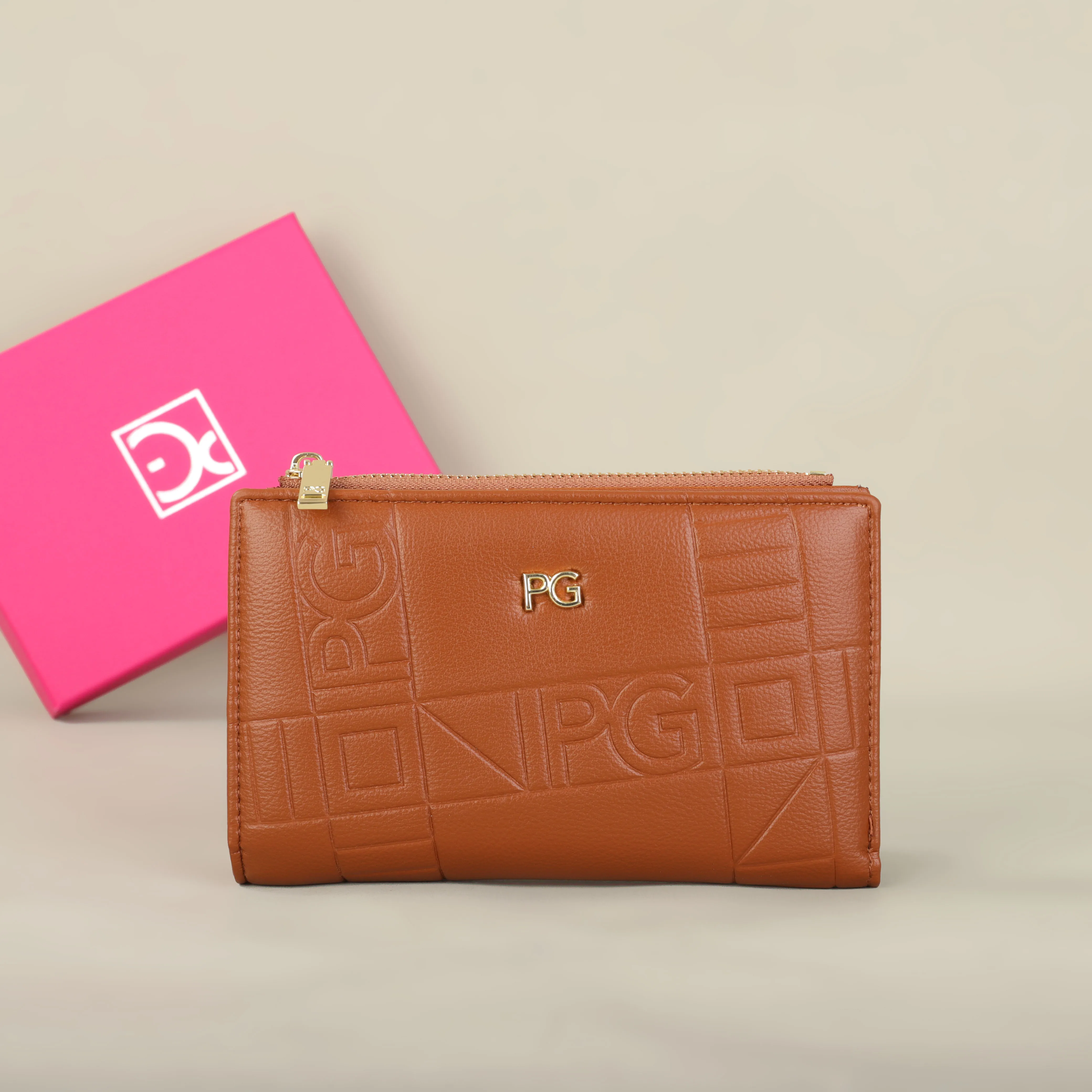PG wallet Fashion Classic Retro Women's Universal Wallet Letter Printed Portable Card Bag Zero Wallet Wallet