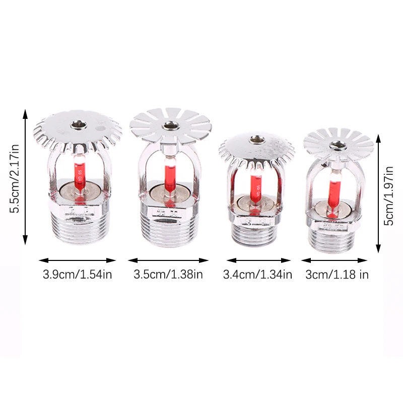 68 graus pendent fogo sprinkler cabeça 1/2 "dn15 extinguindo sistema de proteção sprinkler cabeça para escola ginásio público