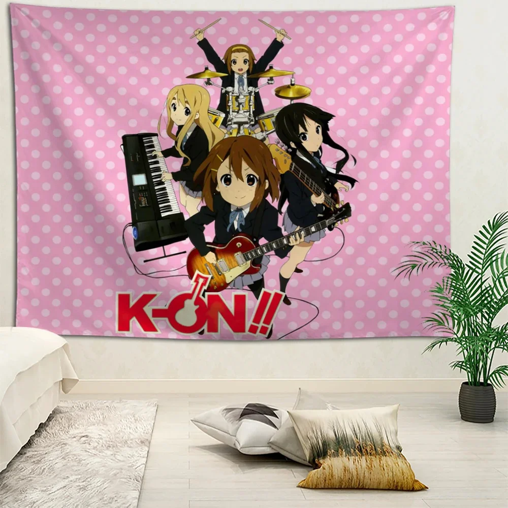 K-ON! Anime Wandteppich Wandbehang Böhmische Wandteppiche Mandala Home Decor Zubehör