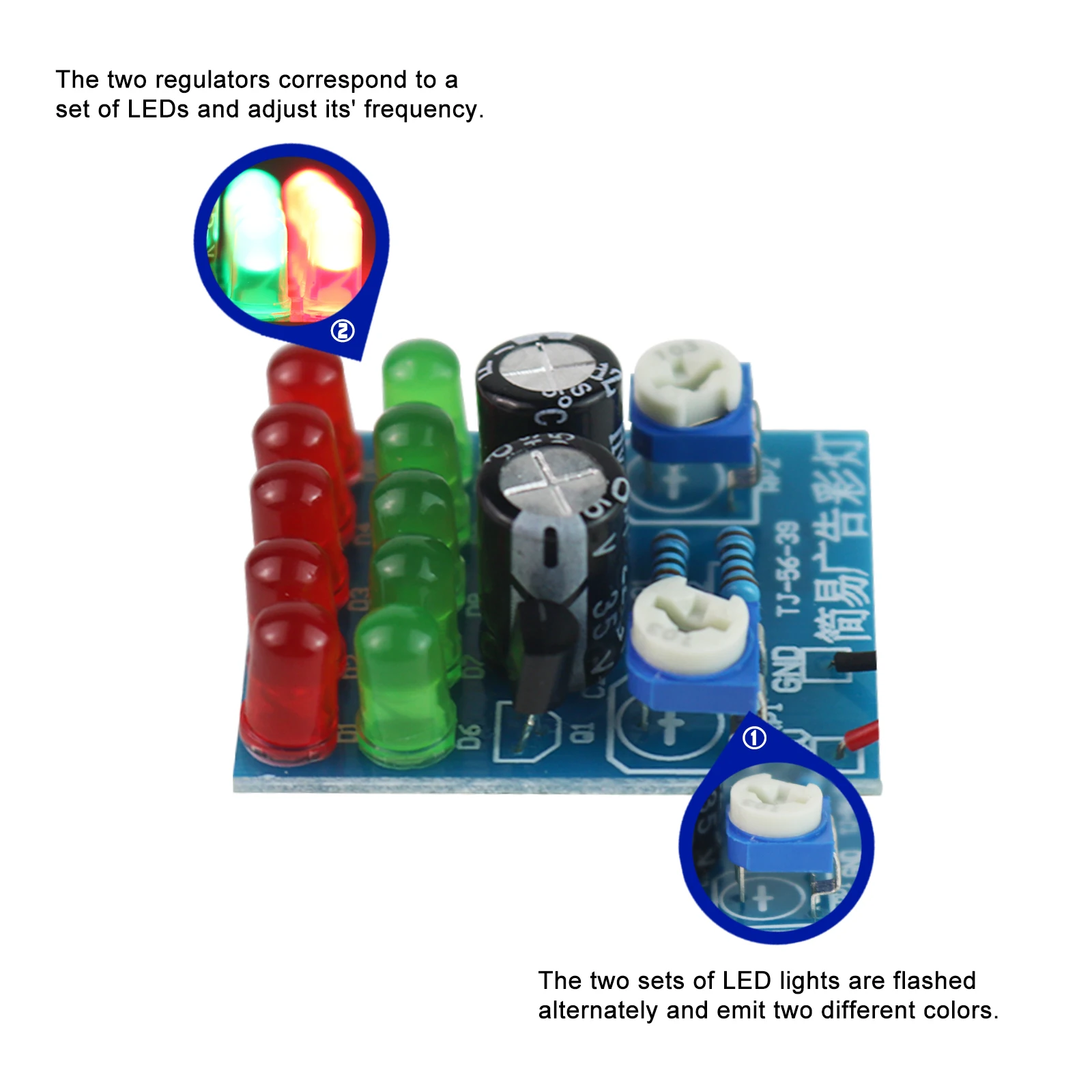 DIY einfache Werbe licht elektronische Kit Ampel Blinklicht Zyklus Licht DIY Produktion Student Training Kit