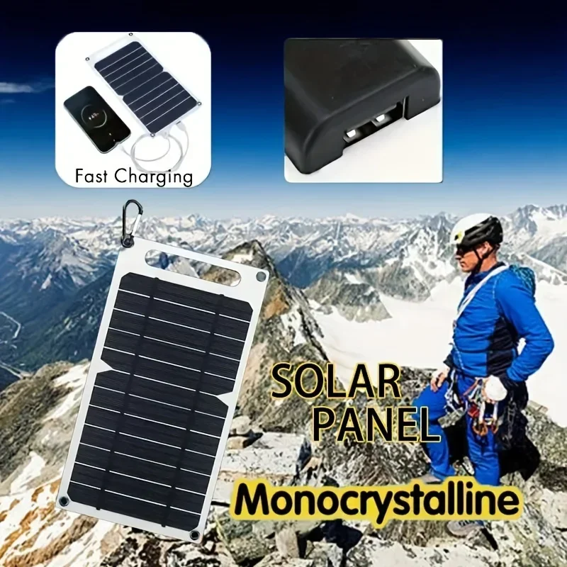 Panel Solar portátil Sunpower de 35W, placa Solar de 5V con cargador estabilizador seguro USB para teléfono, banco de energía, Camping al aire libre, hogar, regalo RV