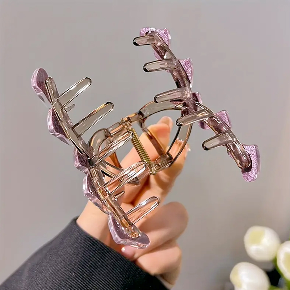 Женский нескользящий акриловый захват в форме сердца и акулы