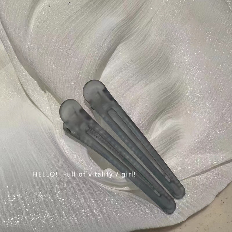 2 pçs/lote 7.5cm plástico doces cores cabeleireiro duckbill clipe grampos de cabelo cuidados com o cabelo grampos ferramentas estilo salão profissional