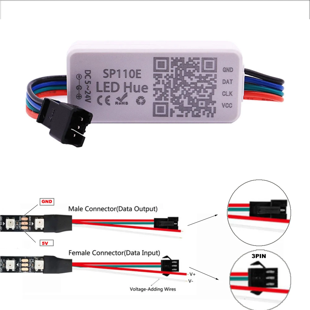 5-100Pair 2pin 3pin 4pin 5pin 6Pin Led JST Connector Male/Female Wire Connector Led Strip Plug For RGB RGBW Light Lamp Adapter
