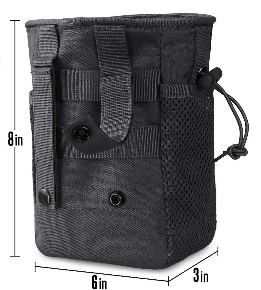 Outdoor Molle coulisse Magazine Dump Pouch cintura di utilità regolabile Fanny Hip Holster Bag Outdoor Ammo Storage Pack