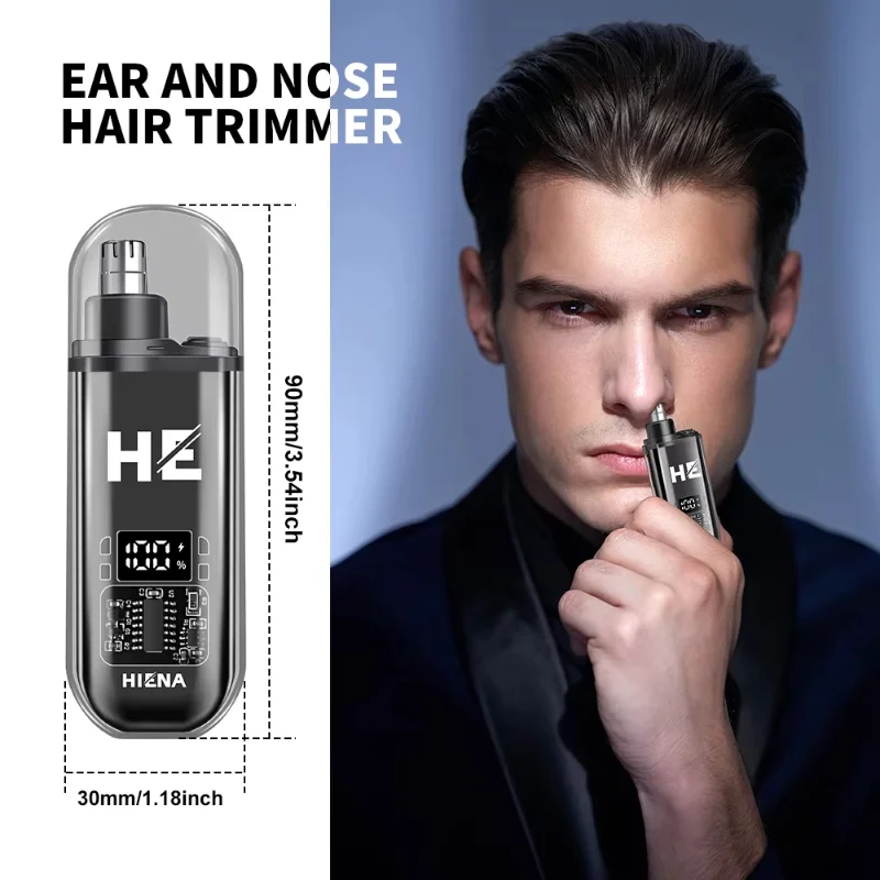 XIAOMI-cortador de pelo eléctrico portátil para nariz, Mini recortador de pelo de bolsillo para nariz, orejas, cejas, recargable, indoloro 