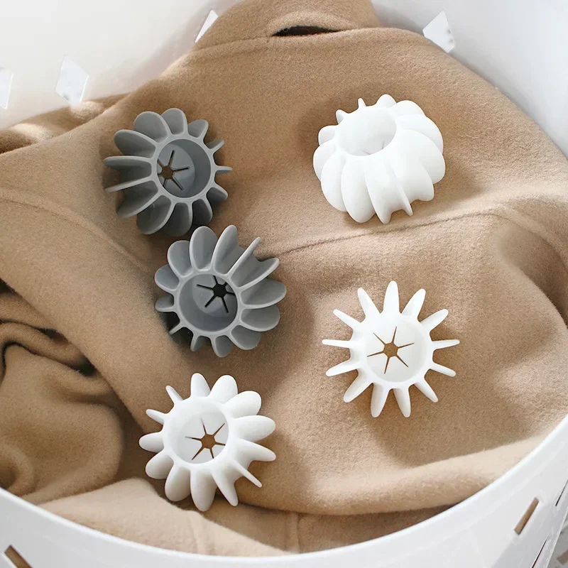 3/5/10pcs Herbruikbare Siliconen Wasbal Huisdier Haar Remover Kat Haar Catcher Wasmachine Cleaning Tools voor Kleding