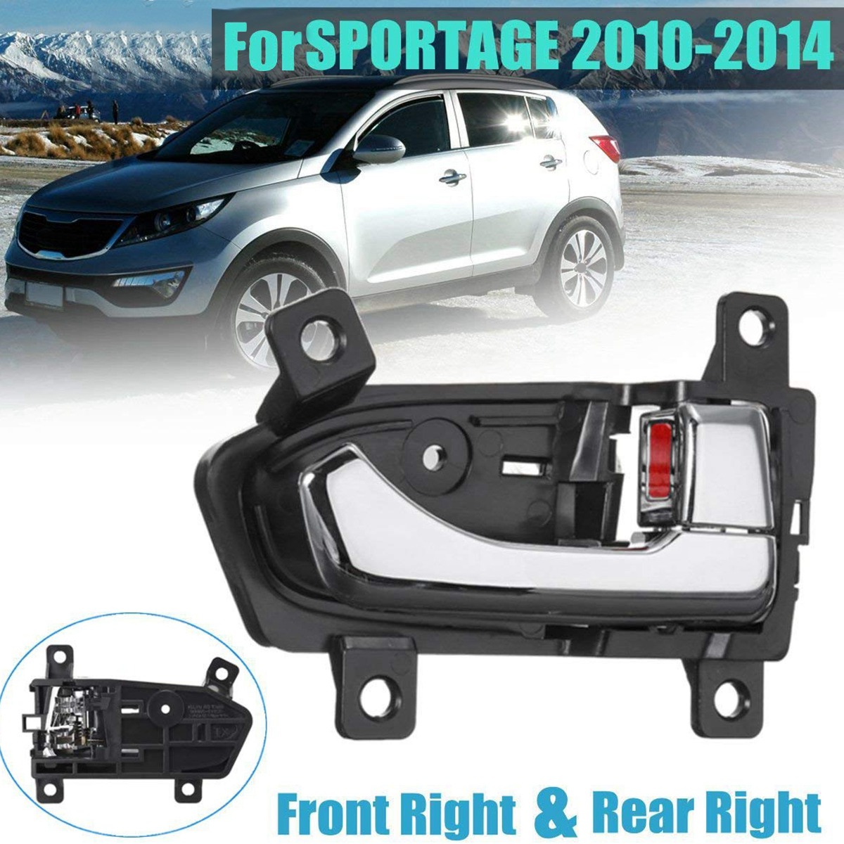 2 Stück Auto links/rechts innen Türgriff für Kia Sportage 82610-3w000 82620-3w000