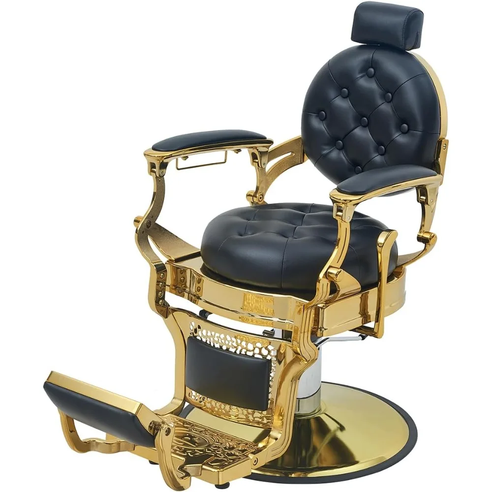 Vintage Barber Chair for Barbershop,Heavy Duty Recline Salon Chair for Hair Beauty Stylist Tattoo Home Barber