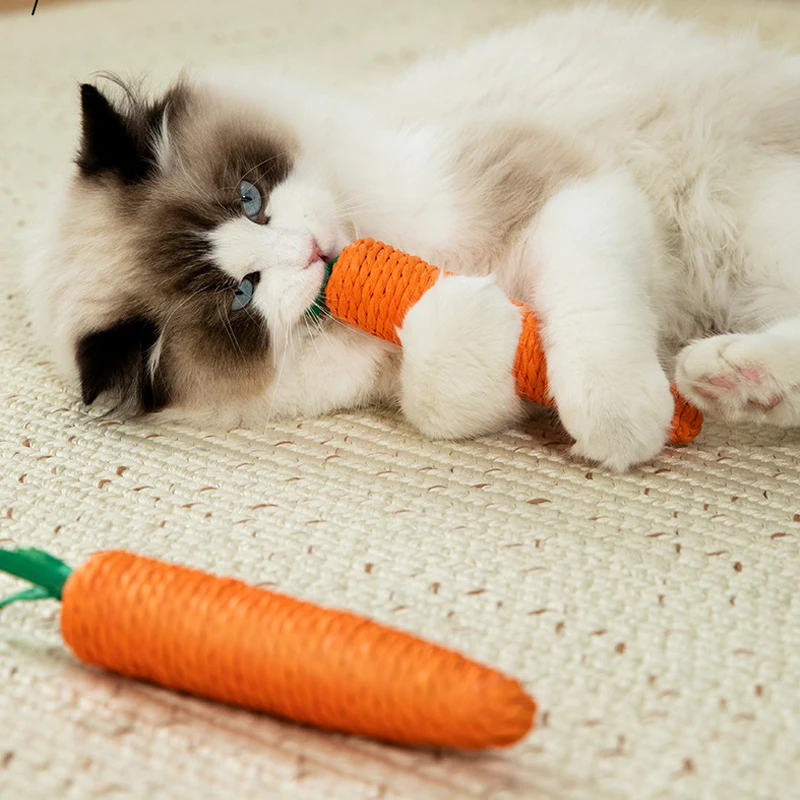 Neues Katzenspielzeug macht Geräusche, Karotten, Katzenstäbchen, Selbstsex, Kätzchen-Beißstäbchen, bisschen, Katzen, Spielzeug, Heimtierbedarf