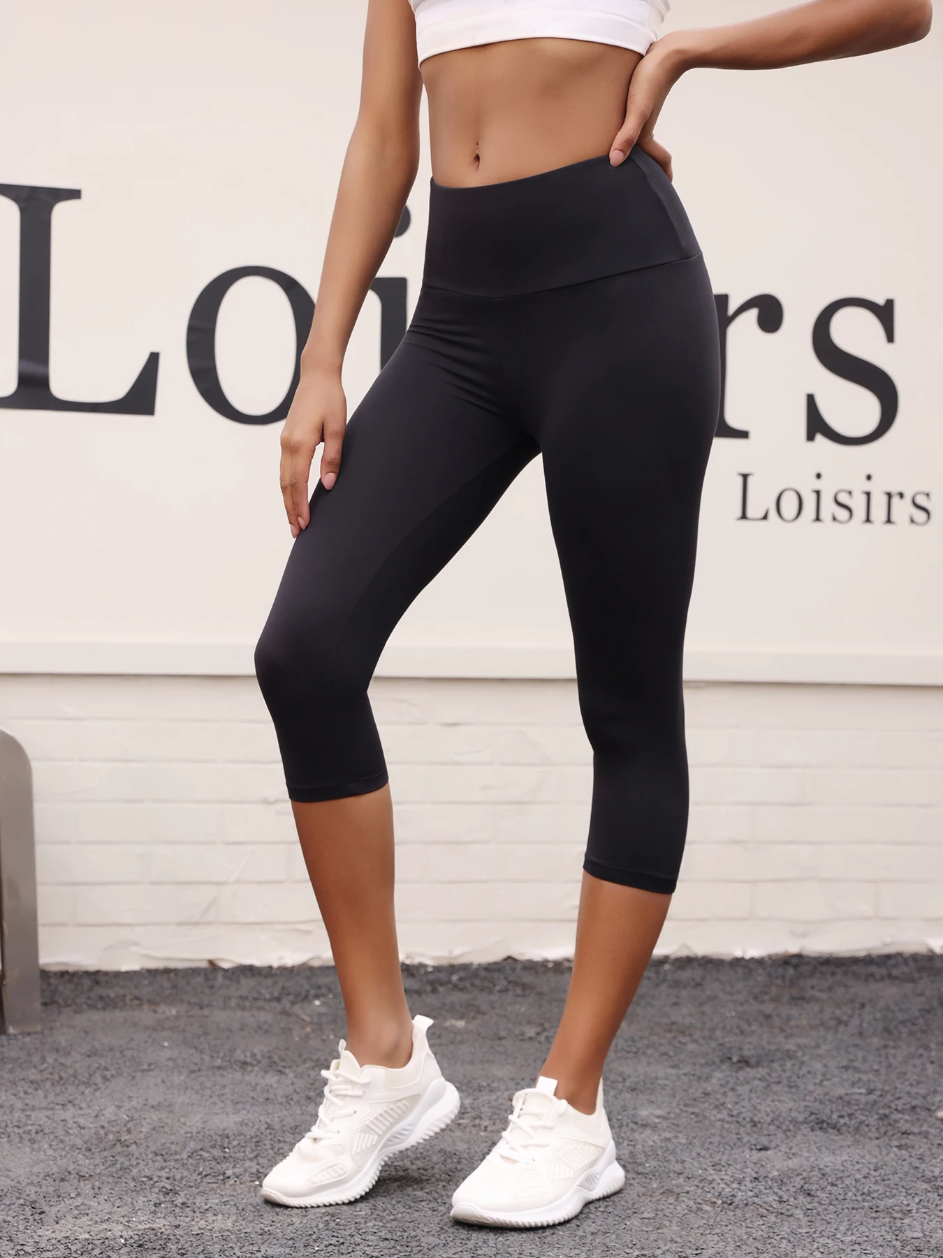 Pantalones Capri de cintura alta para mujer, súper suaves, sin transparencias, para entrenamiento, Yoga, Push Up, gimnasio, Fitness, correr, mallas atléticas