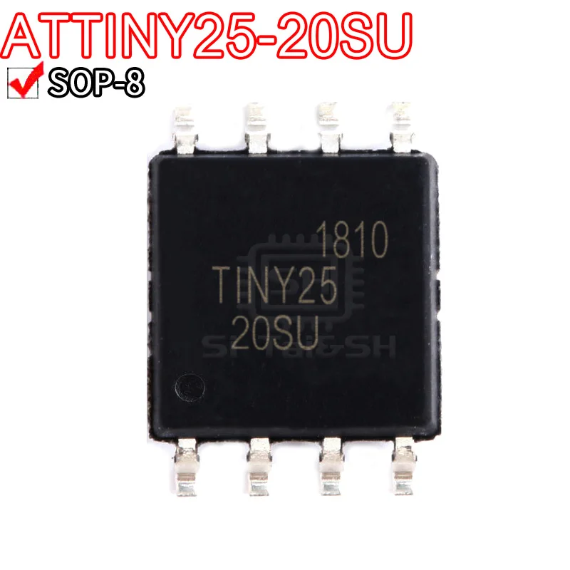 5PCS ATTINY25-20SU TINY25 patch  Controller  ATTINY25-20 Data system