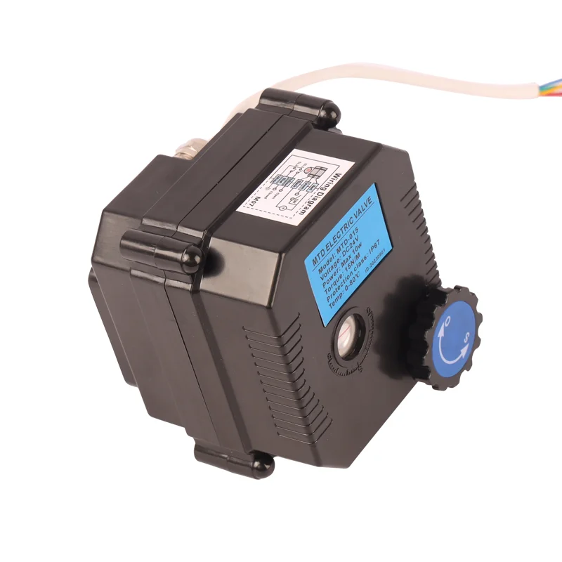 12v 24v Normally Closed Motorized 90 Degree Electric Valve Actuators Price With Manual Override