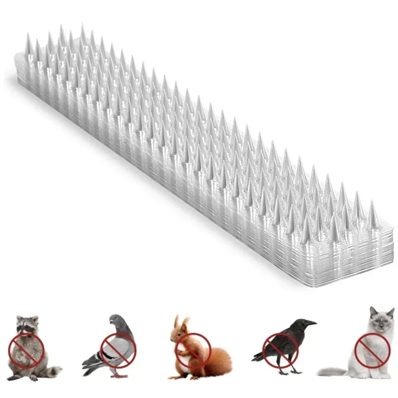 1Pc New Plastic Bird Repeller Spikes Fence Wall Cat Anti Pigeon Spikes Anti-bird Outdoor Squirrel Garden Fences Animal Repellent