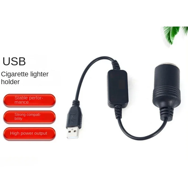 1pc 5V 2A USB Naar 12V Sigarettenaansteker USB Man-vrouw Sigarettenaansteker Adapter converter Auto Elektronica Accessoires