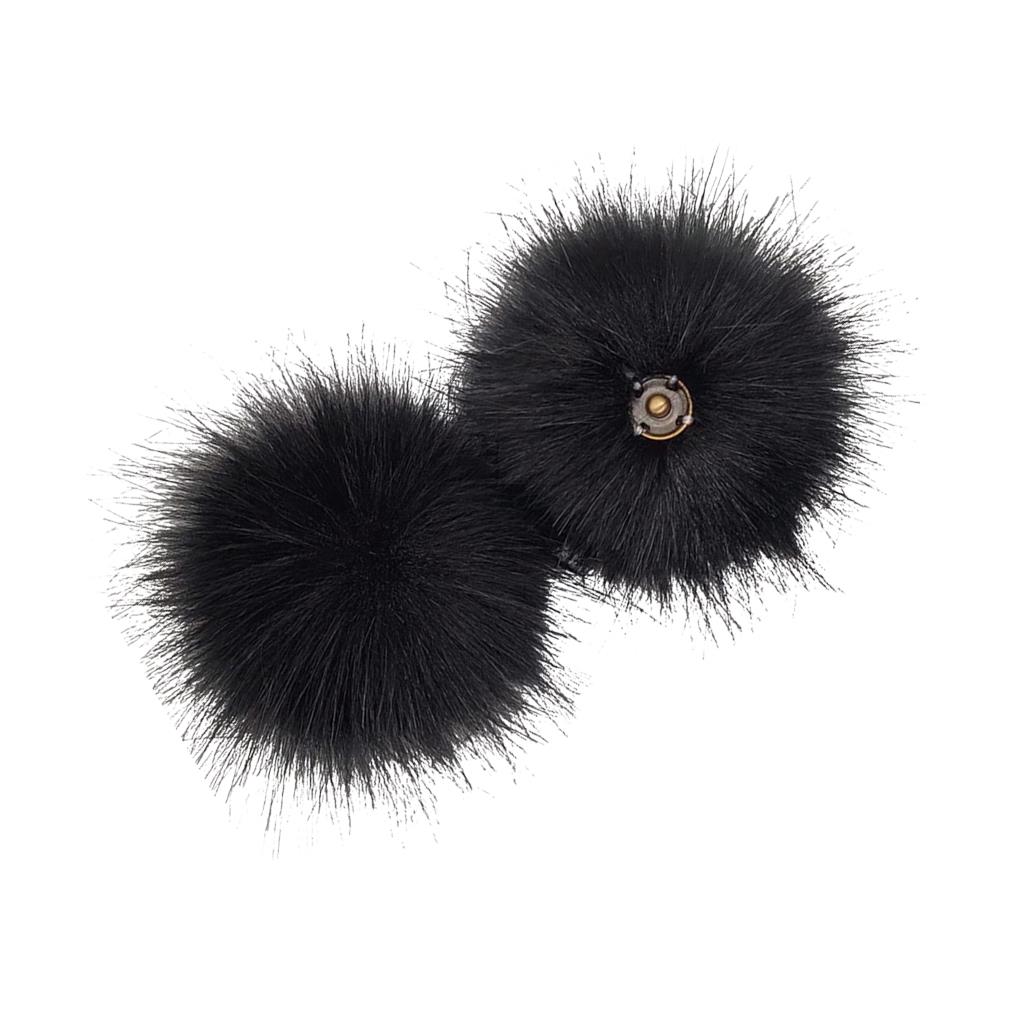 Gorros con pompones y bolas de piel, accesorios tejidos para bolas de pelo, decoraciones, ropa