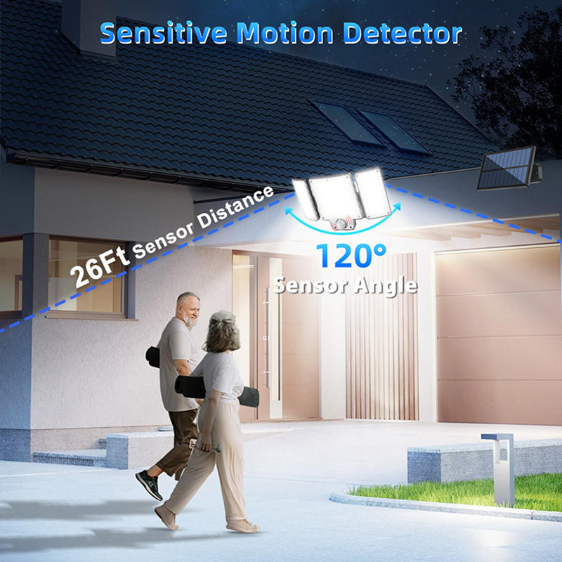 280/234/106 LED Solar Wall Lights Outdoor Motion Sensor Solar Flood Street Lamp with Adjustable Lighting Head For Street Gardens