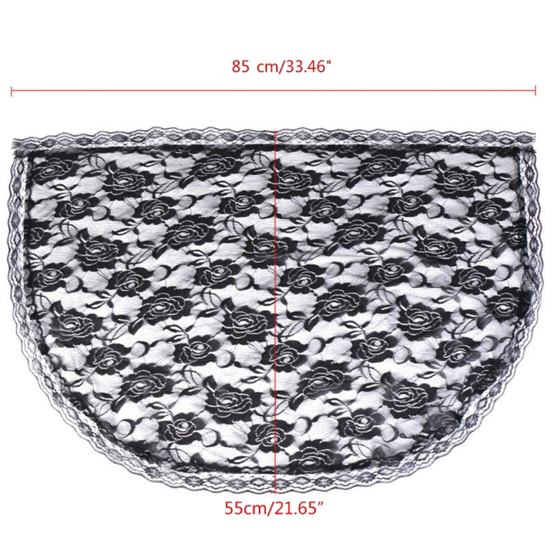 Khăn choàng ren Mantilla Khăn che mặt Công giáo Khăn tua nhẹ thêu hoa